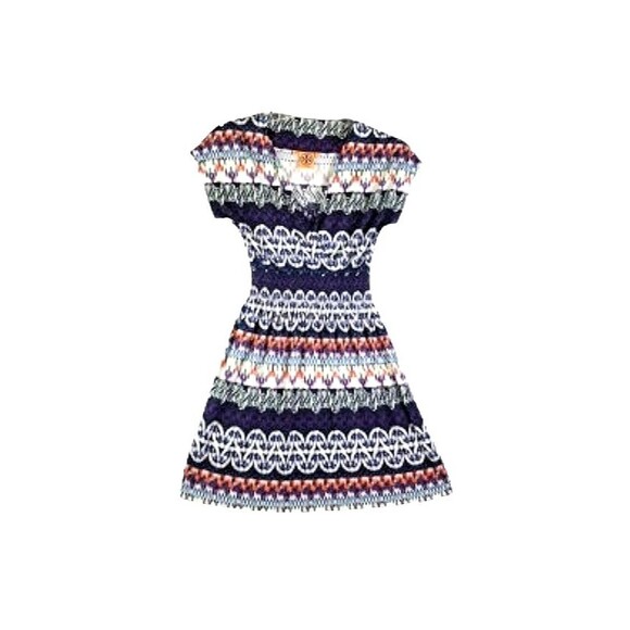 TORY BURCH Women's Arjeta Dress Sz XS Multicolor Colorful 100% Silk A-Line - Picture 2 of 6